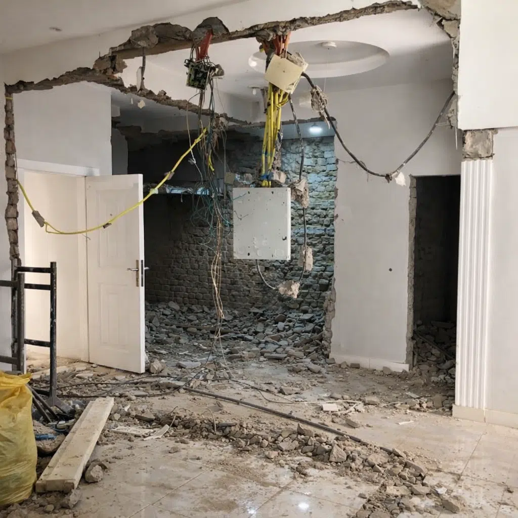 تجديد اعمال الكهرباء والسباكة وازالة البلاط القديم وتجديده